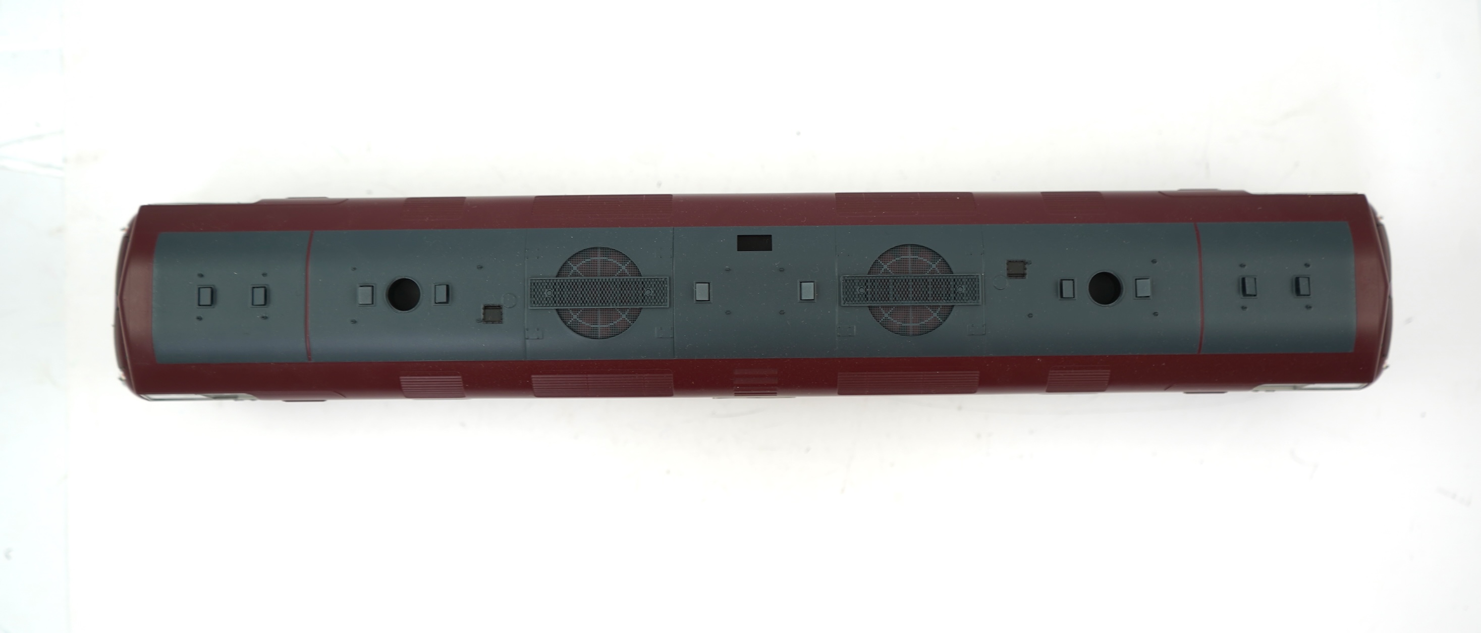 An 0 Gauge Heljan model of BR Warship Class Greyhound D821 Bo-Bo diesel hydraulic locomotive, powered for two rail operation, with original box and operating leaflet.